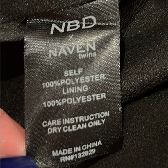 NBD X Naven twins high times black halter maxi dress size Small NWT - Picture 9 of 10